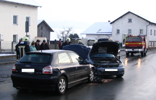 Verkehrsunfall in Ortsmitte