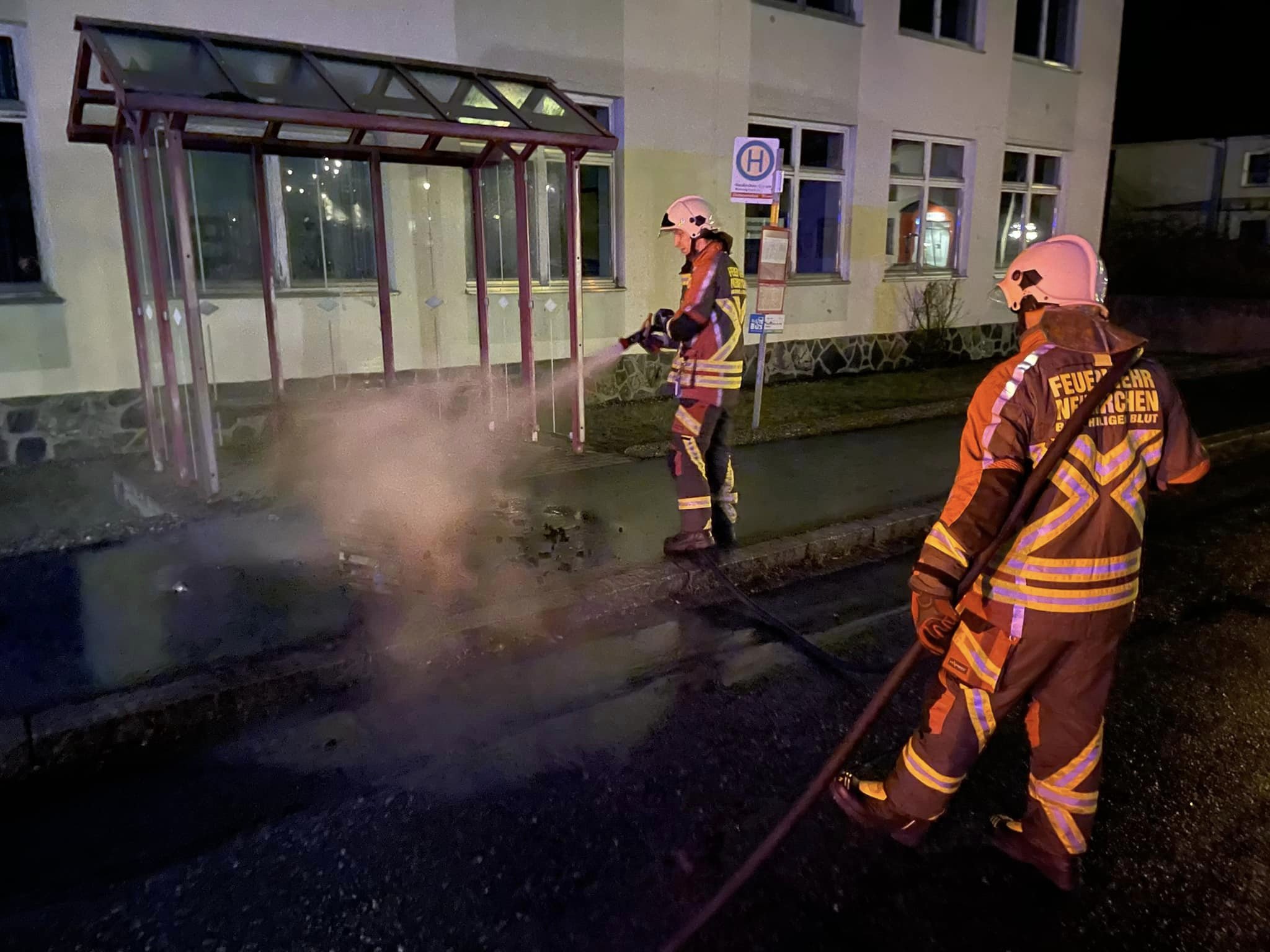 Brand Abfall Silvester 1