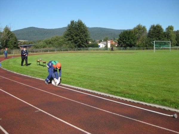 Nur noch der Staffellauf mit Schlauchwickeln...